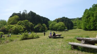 ピクニックに最適！矢田山遊びの森の芝生広場！